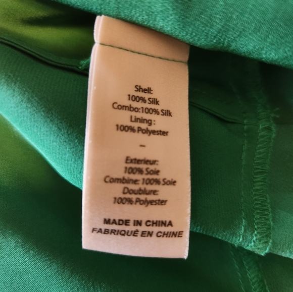 Cinq a Sept Tallulah Jade Green Silk Mini Dress Size 6 Reg. $395 - Picture 7 of 12